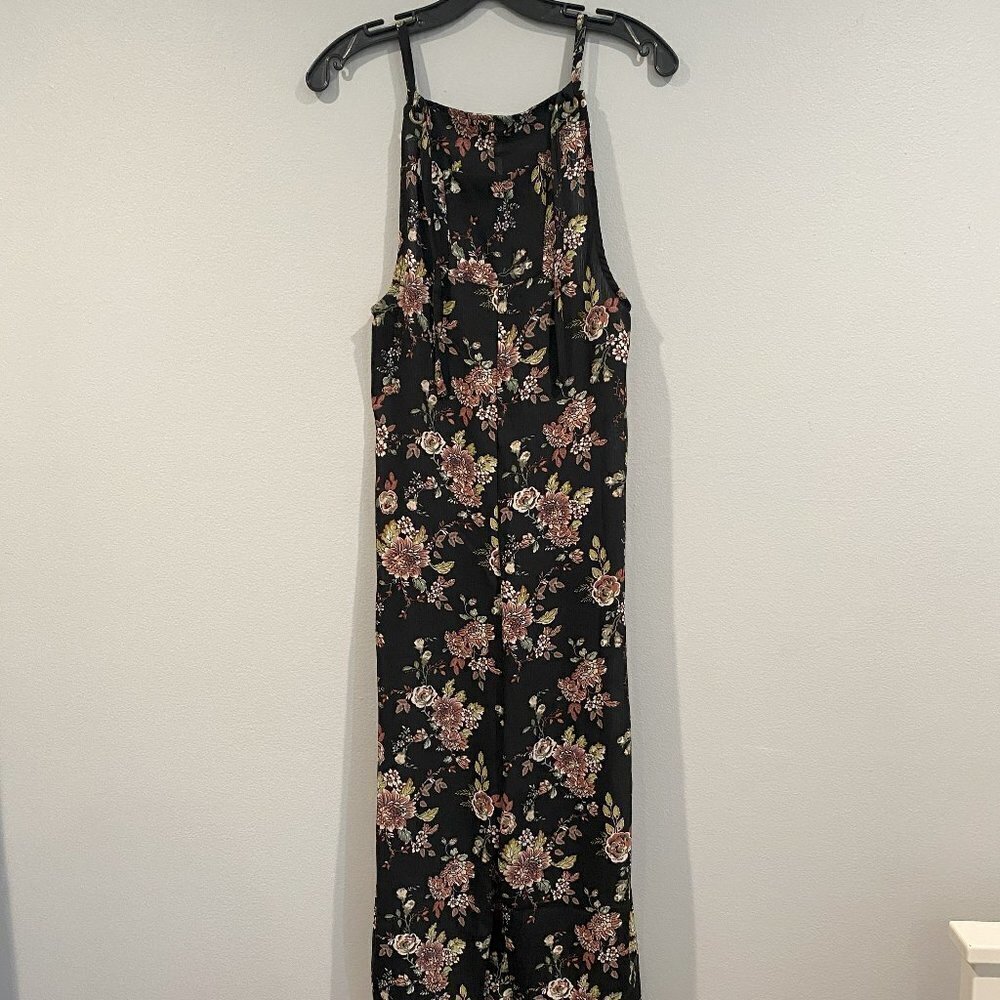 Black Floral Jumpsuit- Xhilaration - Size Small